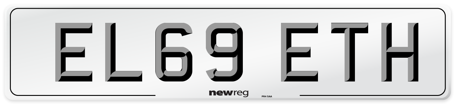 EL69 ETH Number Plate from New Reg